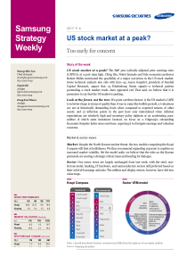 三星证券美股美股达到巅峰还为时过早20170906USstockmarketatapeakTooea
