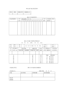 目标管理卡