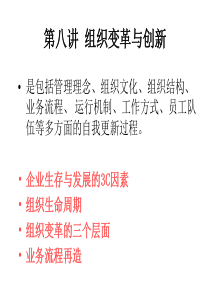 第八讲 组织变革与创新