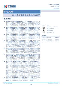 2019年中期宏观经济分析与展望穿过风雨20190621广发证券23页