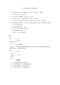 水溶液中的离子平衡练习题