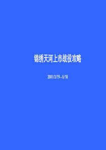 XX上市战役攻略