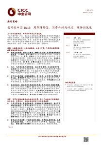 海外策略老外看中国1Q19周期待修复消费升级与回流硬件仍低迷20190520中金公司3