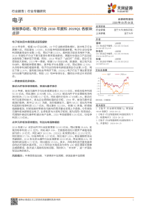 电子行业财报季总结电子行业2018年度和2019Q1各板块点评20190506天风证券24页