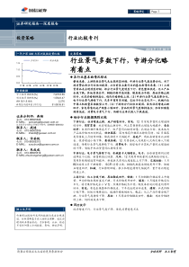 行业比较专刊行业景气多数下行中游分化略有看点20190130国信证券25页