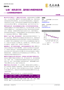 钢铁行业山东钢铁集团专题研究止血减负进行时盈利能力有望持续改善20190418光大证券