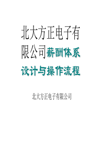 北大方正电子有限公司薪酬体系设计与操作流程