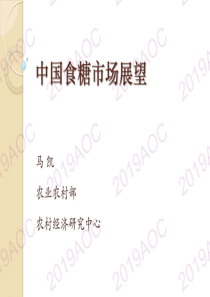 2019中国农业展望大会中国食糖市场展望马凯农业农村部农村经济研究中心副研究员2019426页