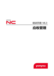 NC63培训手册-应收管理