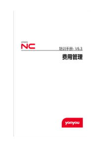 NC63培训手册-费用管理