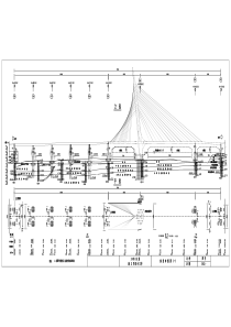 XX大桥方案设计图主跨跨径布置为10918096385m桥面宽42m主桥为斜塔独柱斜拉桥城市I级主干