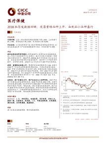 医疗保健行业2018批签发数据回顾疫苗重磅品种上市血制品小品种盛行20190414中金公司