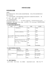 英语形容词的比较级