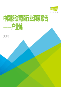 2018年中国移动营销行业洞察报告产业篇