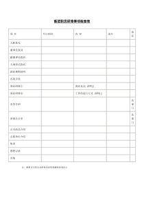 新进职员研修事项检查表