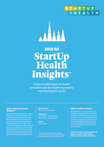 StartupHealth2019年Q3医疗保健初创企业投资报告英文20191020页