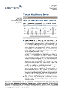 瑞信亚太地区医疗保健行业台湾医疗保健行业利基市场参与者乘势而上201932276页