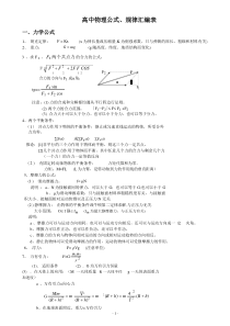 高中物理公式大全