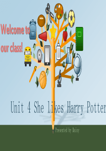 剑桥英语入门版-U4阅读课-She-likes-Harry-Potter