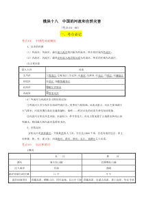 2019中考地理模块十八中国的河流和自然灾害