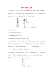 2019年中考物理真题分类汇编六4称重法计算浮力专题