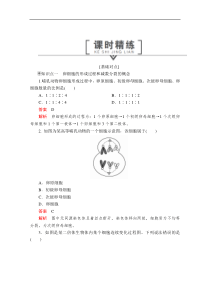 2020生物新教材同步导学提分教程人教必修二测试第2章第1节第2课时卵细胞的形成过程减数分裂中染色体