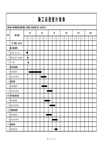 弱电进度计划表