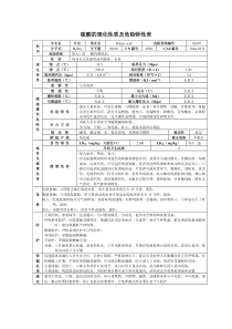 硫酸的理化性质及危险特性表