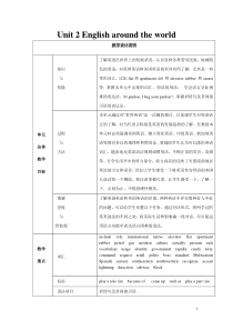 unit2-English-around-the-world教案