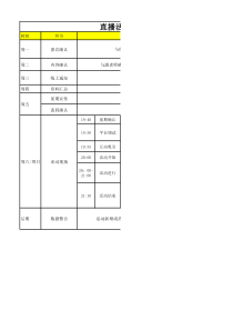 直播活动操作流程