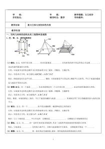 立体几何初步复习