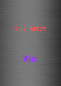 八年级英语上册-Unit-2-Numbers-words课件-(新版)牛津深圳版