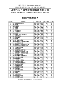 XX物业管理有限责任公司制度手册（DOC62页）