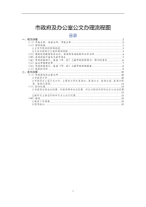 市政府及办公室公文办理流程图