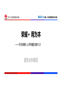 华为荣耀上市传播方案（PDF72页）