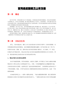 吉列感应刮胡刀上市方案(1)