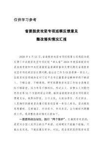 关于扶贫领域专项巡视反馈意见整改落实情况的汇报