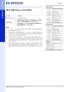 国泰君安-雅戈尔蝶式权证上市定价报告060522(1)