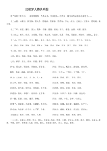 红楼梦人物关系图2016简略版