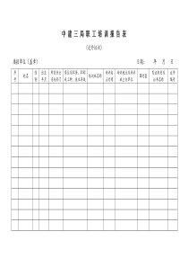 中建三局职工培训报告表送外1全文案例分析电子版