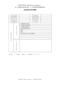 企业培训学员反馈表全文案例分析电子版