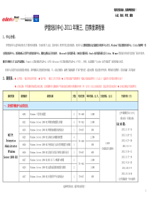 伊登信瑞培训中心XXXX年第三四季度课程表全文案例分析电子版