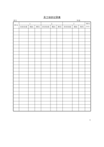 员工培训记录表全文案例分析电子版