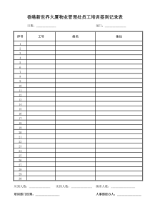 培训成绩及签到记录表全文案例分析电子版