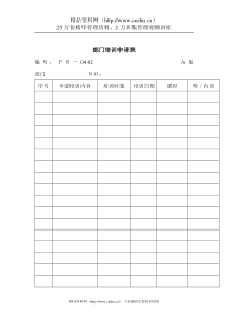 部门培训申请表全文案例分析电子版