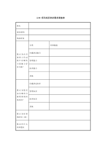 项目成员培训需求调查表全文案例分析电子版