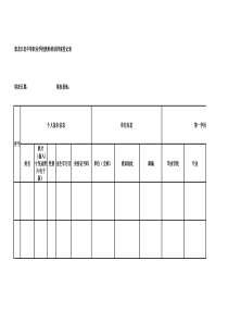 龙江省中等职业学校教师培训档案登记表全文案例分析电子版