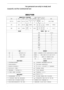 服装生产的工艺单