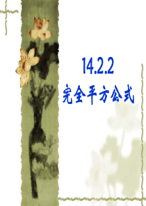 14.2.2--完全平方公式