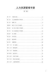 【规章制度】人力资源管理手册